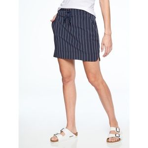 Athleta midtown Skort navy stripe lined skirt